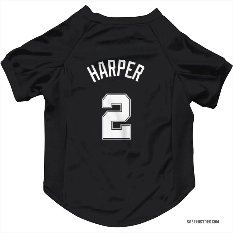 Dylan Harper  Black San Antonio Spurs  Cat & Dog Pet Jersey