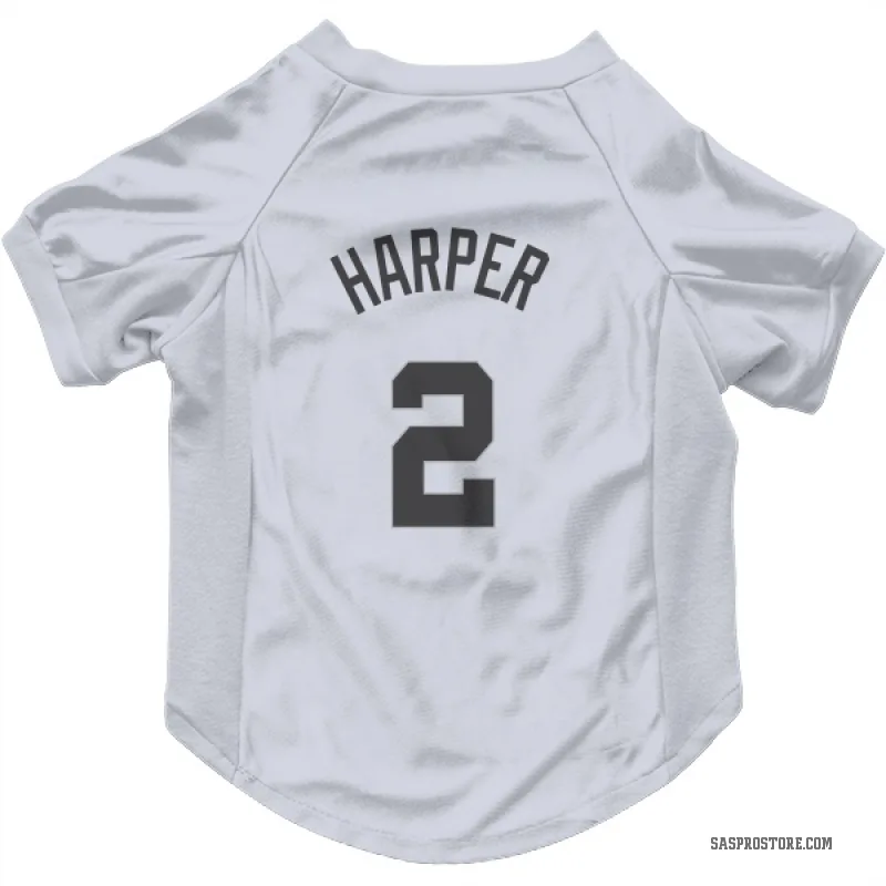 Dylan Harper Gray San Antonio Spurs Cat & Dog Pet Jersey