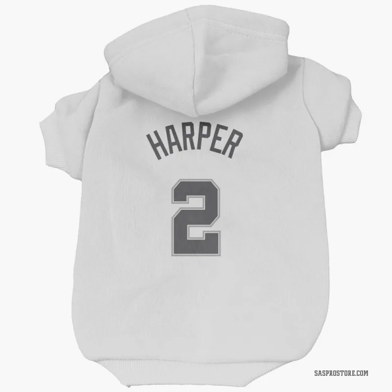 Dylan Harper White San Antonio Spurs Cat & Dog Pet Hoodie