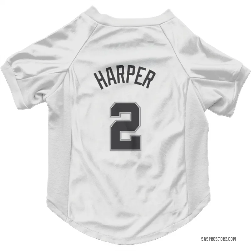 Dylan Harper White San Antonio Spurs Cat & Dog Pet Jersey