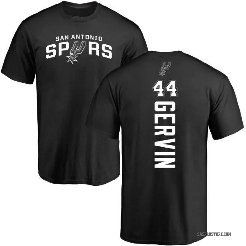 George Gervin Men's Black San Antonio Spurs Backer T-Shirt