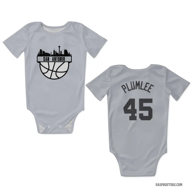 Mason Plumlee  Gray San Antonio Spurs  Newborn & Infant Bodysuit