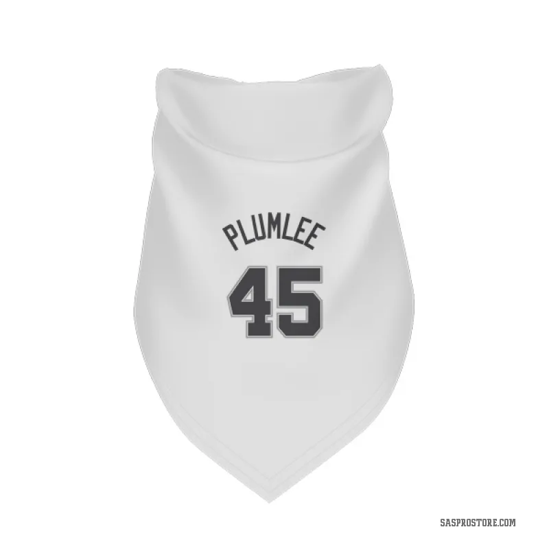 Mason Plumlee  White San Antonio Spurs  Cat & Dog Pet Bandana