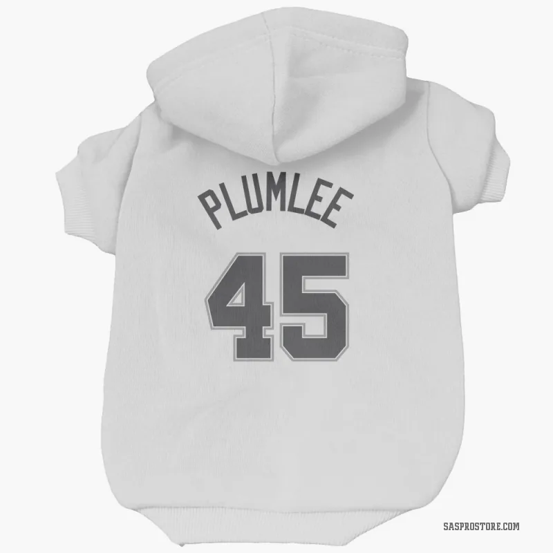 Mason Plumlee  White San Antonio Spurs  Cat & Dog Pet Hoodie