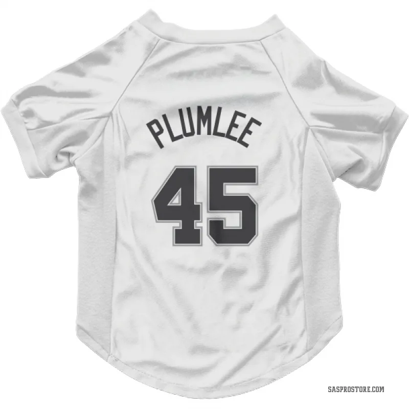 Mason Plumlee  White San Antonio Spurs  Cat & Dog Pet Jersey