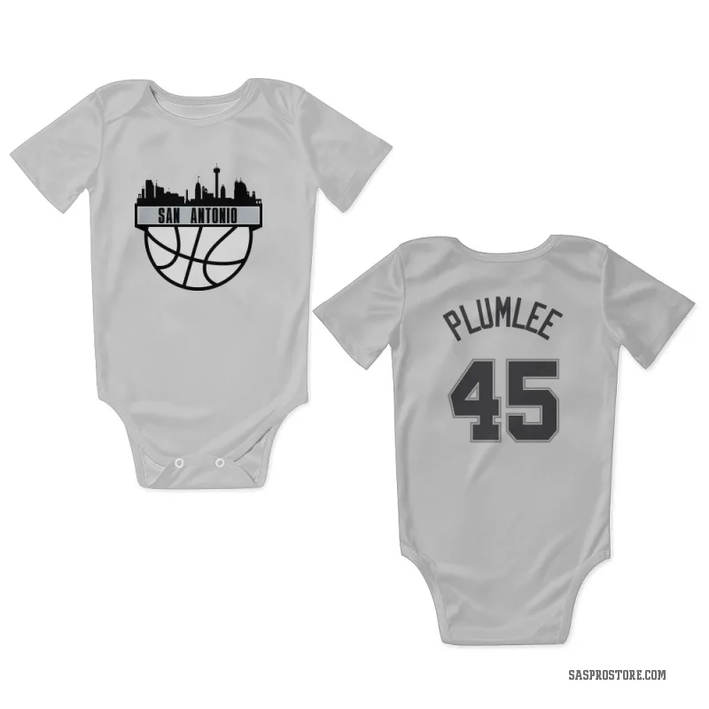 Mason Plumlee  White San Antonio Spurs  Newborn & Infant Bodysuit