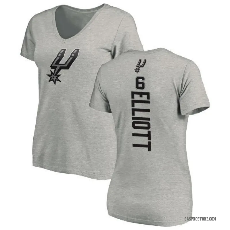 Sean Elliott Women's San Antonio Spurs Ash Backer T-Shirt