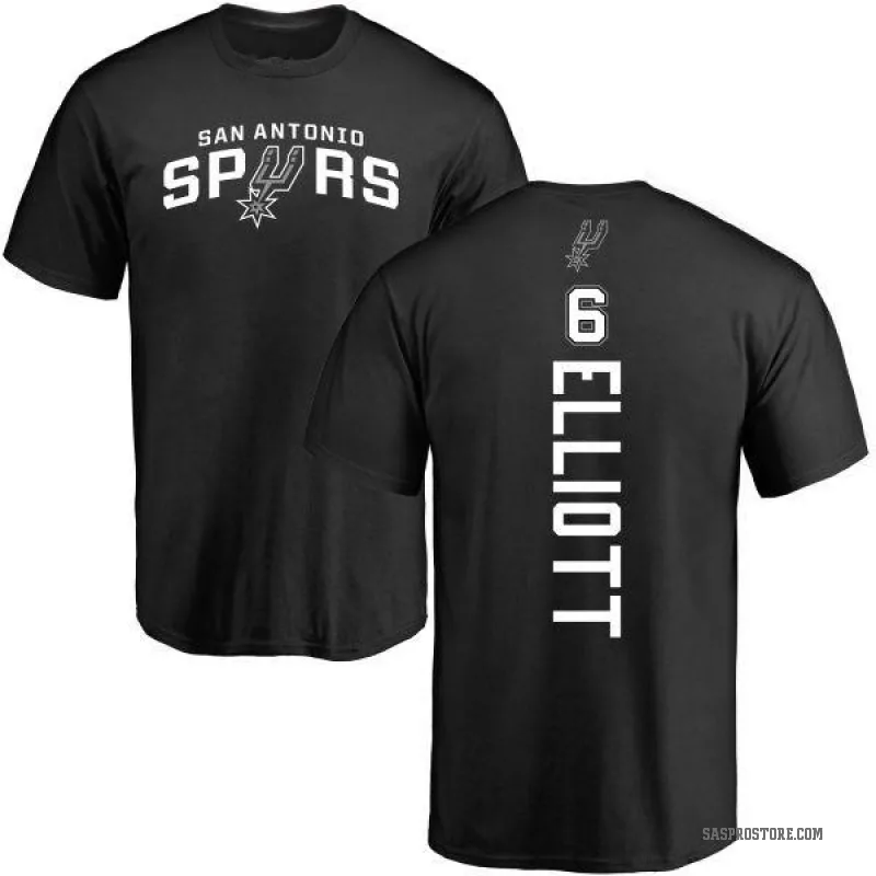 Sean Elliott Youth Black San Antonio Spurs Backer T-Shirt