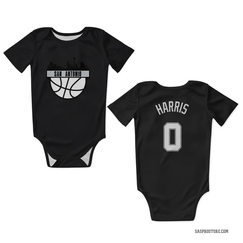 Tobias Harris  Black San Antonio Spurs  Newborn & Infant Bodysuit