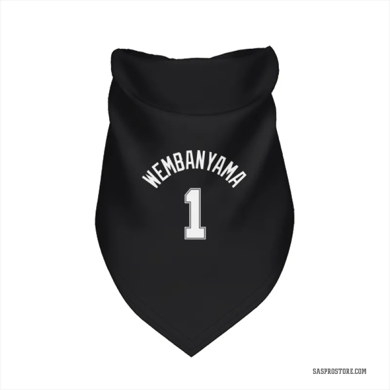 Victor Wembanyama  Black San Antonio Spurs  Cat & Dog Pet Bandana
